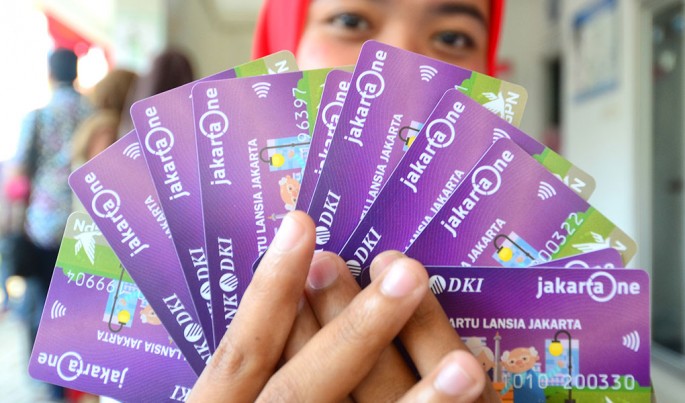 Kartu Lansia Jakarta yang siap didistrbusikan