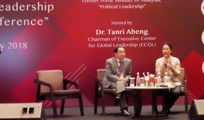 Mentor BUMN Rini M Soemarno dalam acara Executive Center for Global Leadership (ECGL) yang bertema &ldquo;Redefining Leadership Making a difference&rdquo;. Foto (Humas BUMN)
