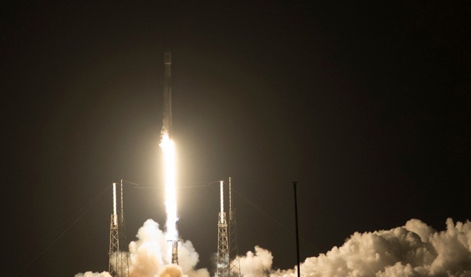 Satelit Merah Putih milik PT Telkom Indonesia Tbk (TLKM) berhasil diluncurkan pada Selasa, 7 Agustus 2018 dari Cape Canaveral, Florida, Amerika Serikat.Foto.Dok.Telkom