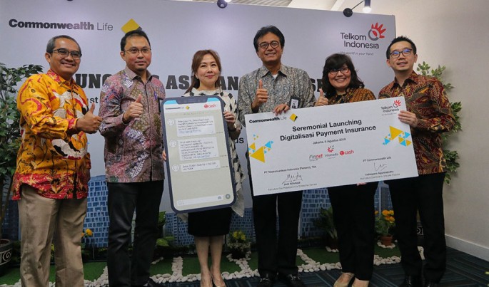 Peluncuran produk asuransi &ldquo;Jiwa Sehat&rdquo;, produk asuransi berbasis pembayaran digital pertama di Indonesia yang ditujukan kepada pengguna TCASH.Foto/Dok.TelkomGroup