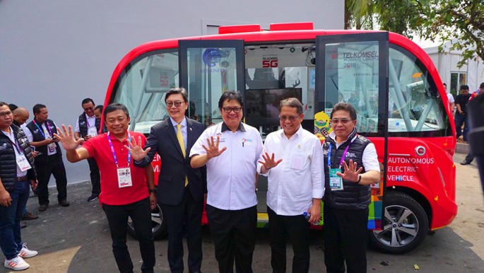 Peluncuran Telkomsel 5G Experience Center.Foto/Roni.M/ECONOMICZONE