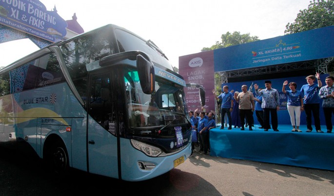 Program Mudik Bareng XL Axiata 2019 di Jakarta, Sabtu (1/6).Foto/HendraWiradi/ECONOMICZONE
