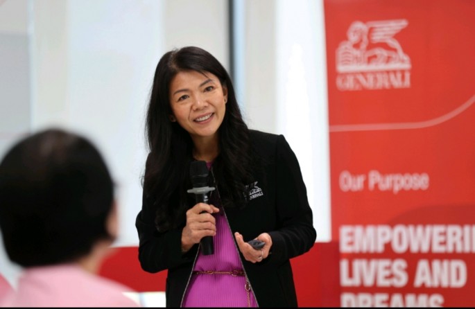 President Director & CEO Generali Indonesia Rebecca Tan , di acara talkshow &lsquo;Women Leading with Impact&rsquo;, di Jakarta, Rabu (1/4/2026) 