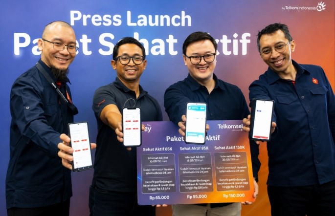 Direktur Utama Telkomsel Ventures Pramudi Irawan, Vice President B2B/G2C Business Telkomsel Jockie Heruseon, CEO & Cofounder Rey Evan Tanotogono, dan General Manager Value Added Service and Music Business Telkomsel Riset Wijoyo 
