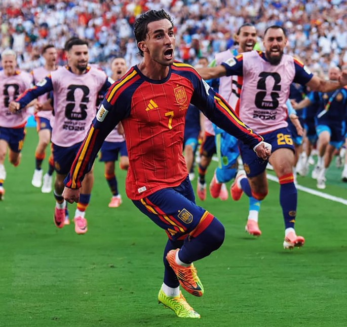 Gol tercipta Ferran Torres, pada menit ke-106 . (Foto / Instagram @sefutbol/ECONOMICZONE)