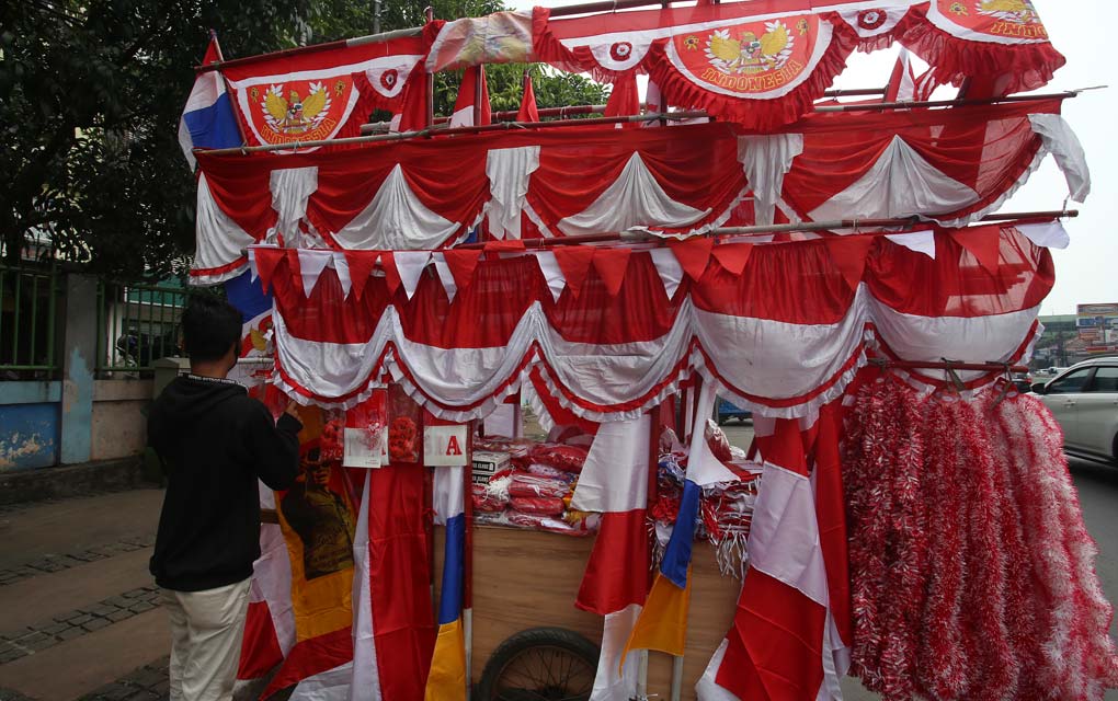 Penjual Bendera Merah Putih 