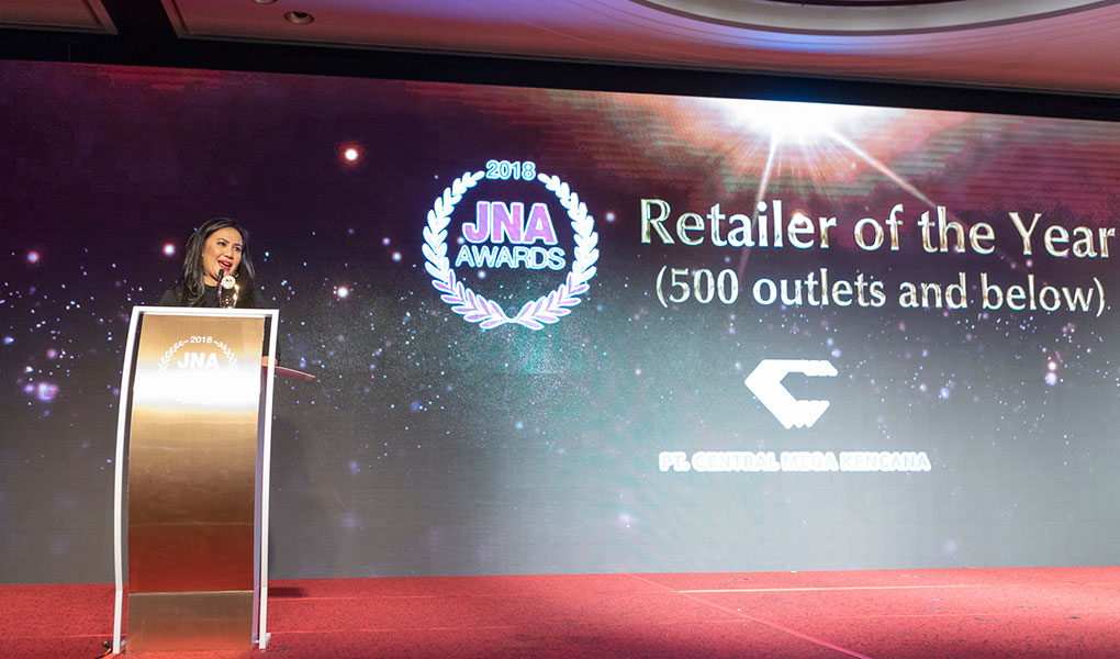 PT CMK Terpilih Sebagai Retailer of The Year pada JNA Awards 2018