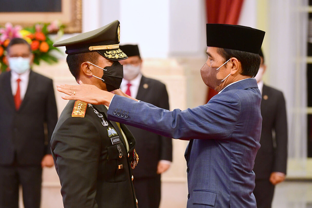 Presiden Jokowi Lantik Andika Perkasa Sebagai Panglima Tni 