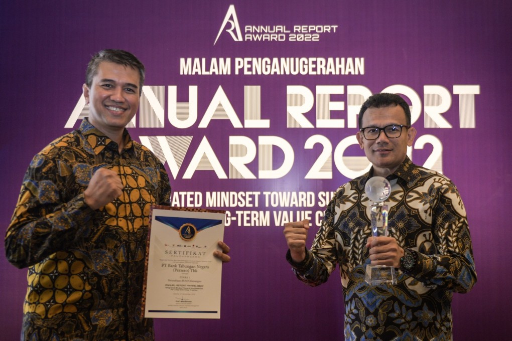 Sajikan Laporan Keuangan Terbaik, Bank BTN Raih Juara I Annual Report Award
