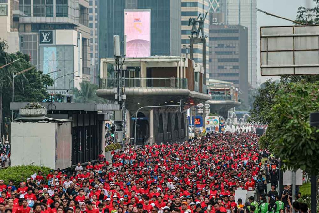 BTN Jakim 2025 Sukses Digelar, Lautan Manusia Penuhi Jalan Sudirman Thamrin
