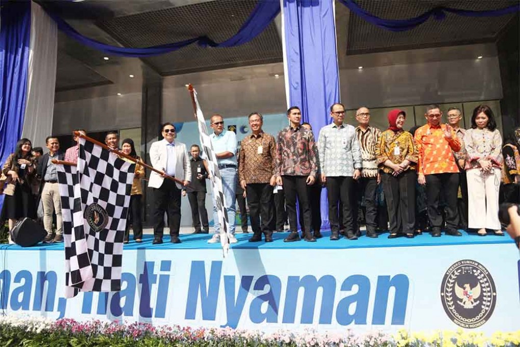 Pelepasan Mudik Bersama Keluarga Besar Kemenko Kumham Imipas Kementerian Hukum dan Kementerian HAM: Mudik Pasti Aman, Hati Nyaman