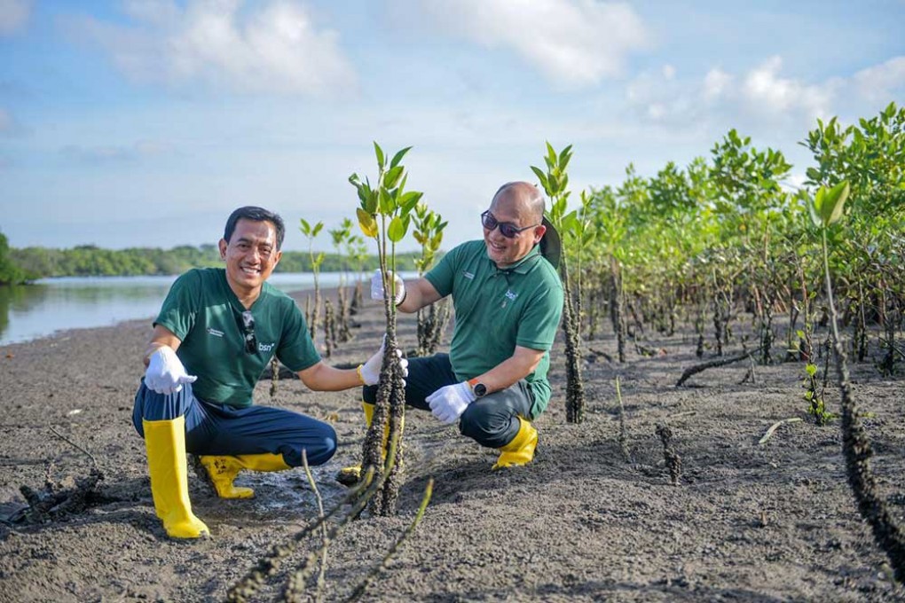 Peringati Hari Bumi Sedunia, Bank BSN Hijaukan Pesisir Bali dengan 1.150 Bibit Mangrove