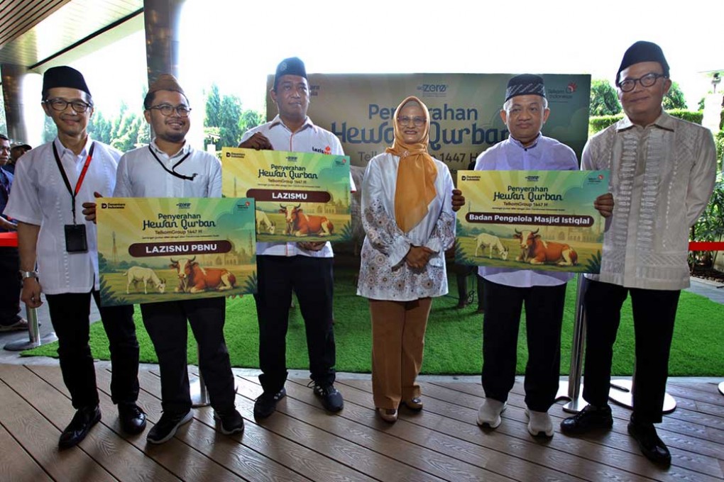 Wujudkan Semangat Berbagi di Hari Raya Idul Adha, TelkomGroup Tebar 910 Hewan Kurban