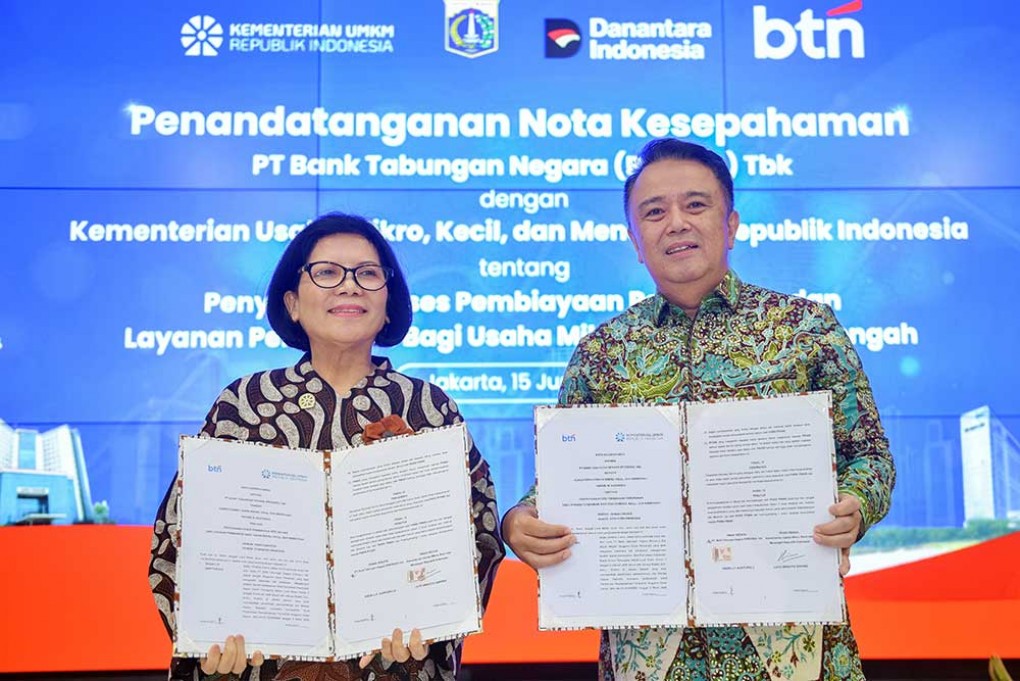 Perluas Layanan ASN dan UMKM, BTN Teken MoU dengan Pemprov DKI & Kementerian UMKM