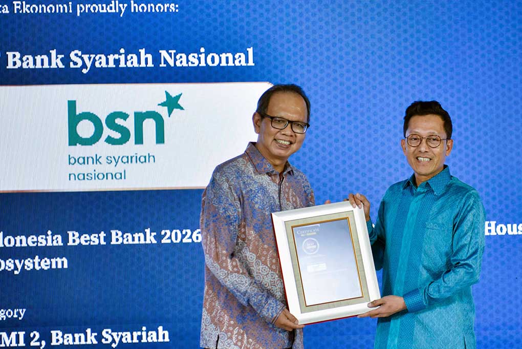 Konsistensi Kawal Pembiayaan Perumahan Syariah, BSN Raih Penghargaan Best Bank 2026