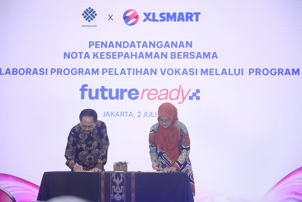 XLSMART Gandeng Kementerian Ketenagakerjaan Memberikan Akses Kerja Bagi Talenta Digital Indonesia