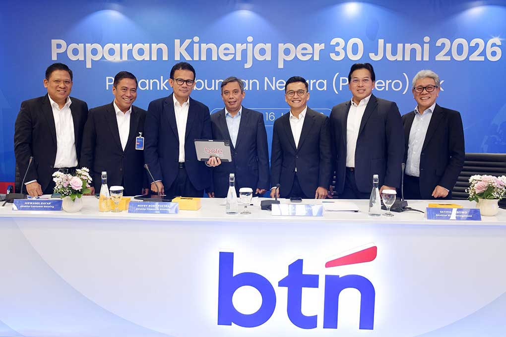BTN Cetak Laba Bersih Semester I/2026 Melesat 40,8% Yoy dan NPL Turun Jadi 2,99% Yoy