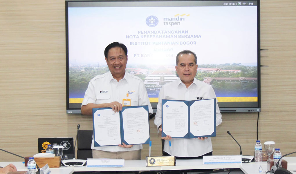 Perkuat Literasi Keuangan dan Pengembangan SDM, Bank Mandiri Taspen Jalin MoU Dengan IPB University
