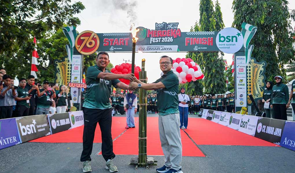 Sukses Hijaukan Lhokseumawe, BSN Tebar Kebaikan Lewat Lilawangsa Run 2026